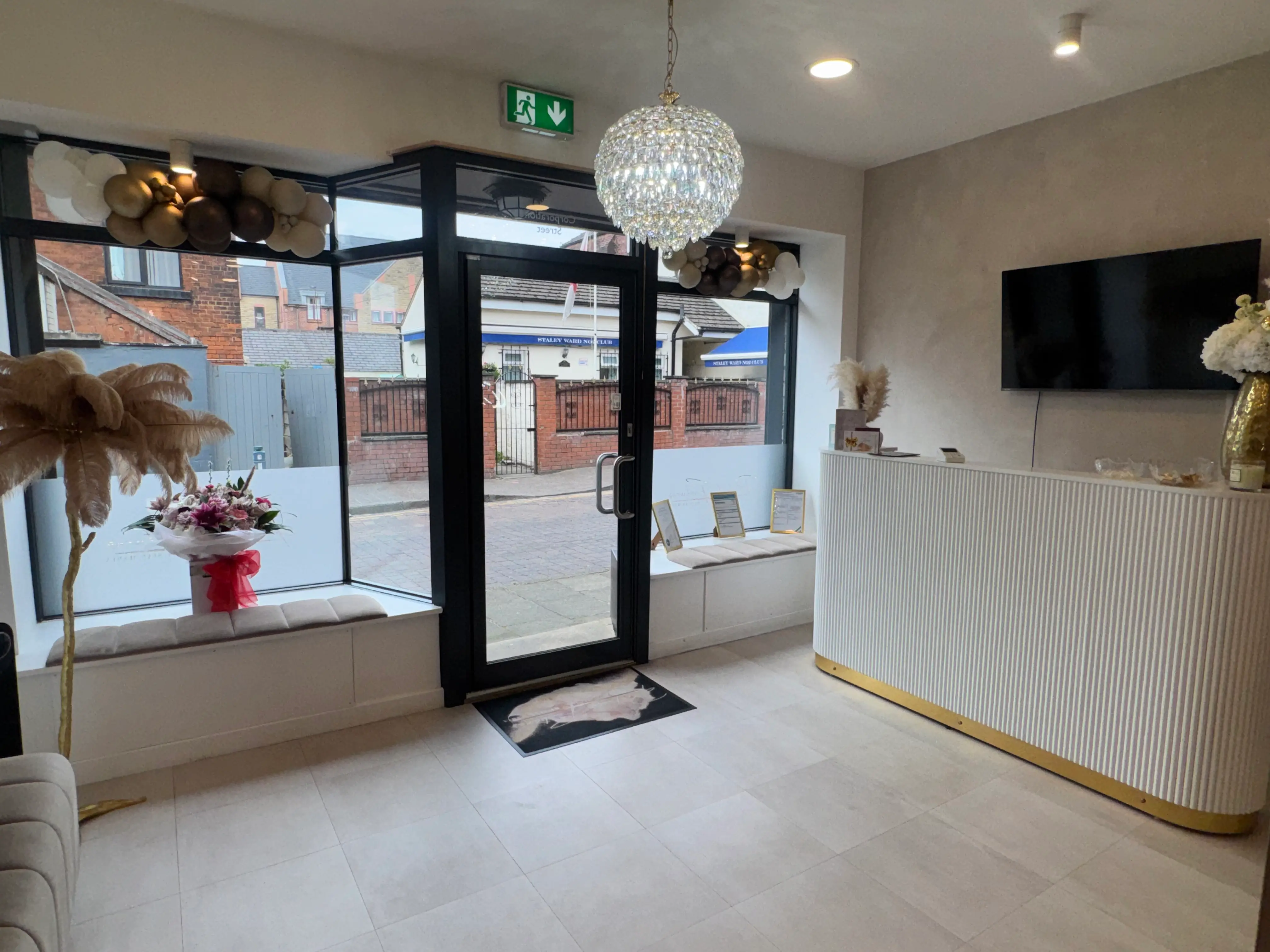 Perfect Features clinic reception in Stalybridge near Stockport